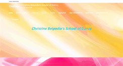 Desktop Screenshot of christinebelpediodance.com